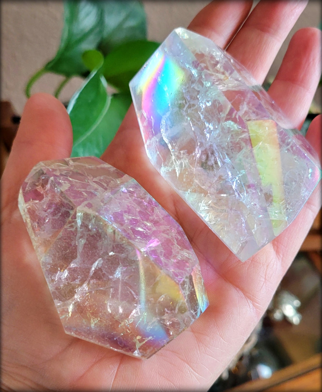 Aura Crackle Quartz Free Form