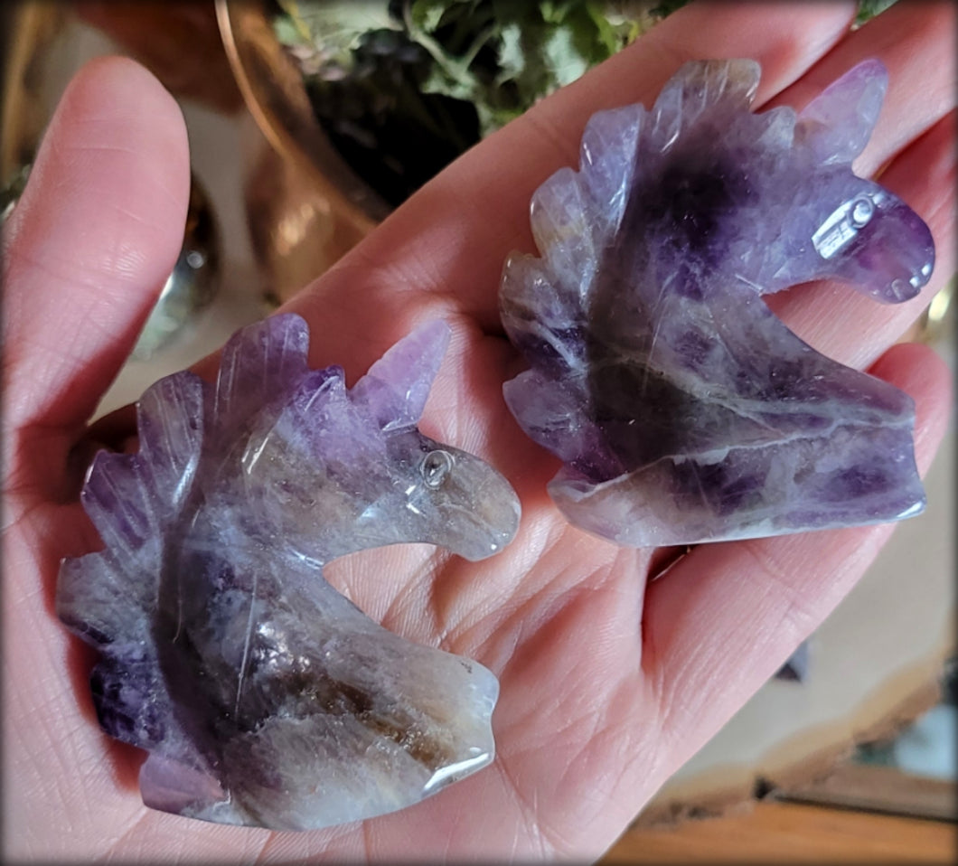 Amethyst Unicorn Head